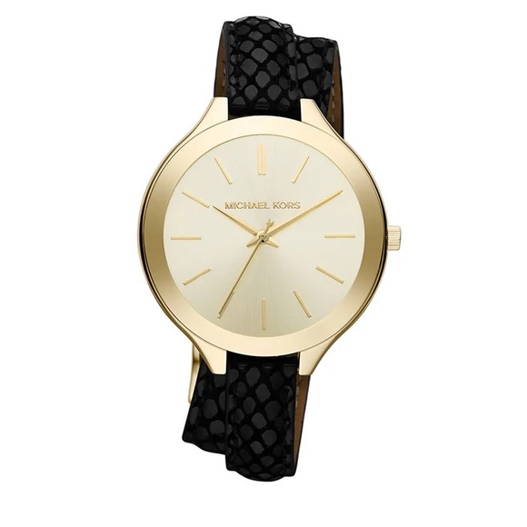 Michael Kors Accessories - Michael Kors Double Wrap Slim Runway Watch